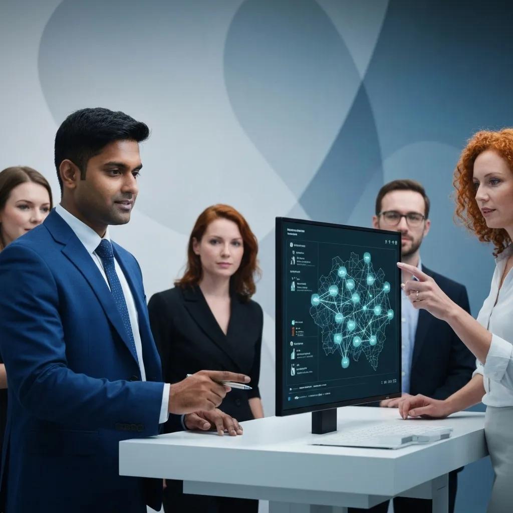 Technician monitoring IT systems in a control room for managed services