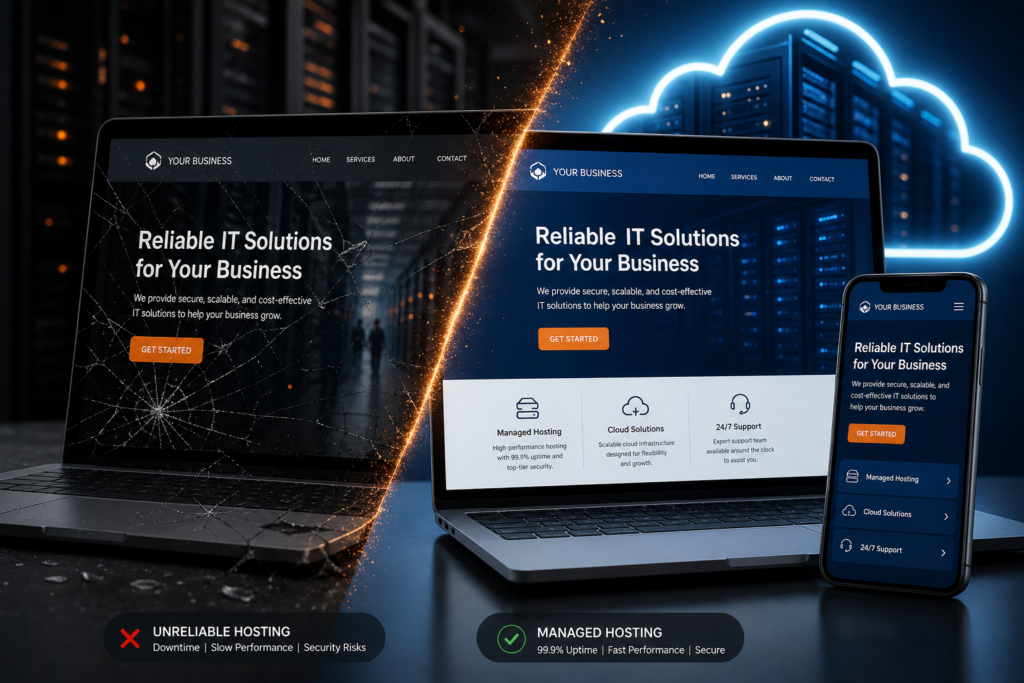 Managed hosting website
