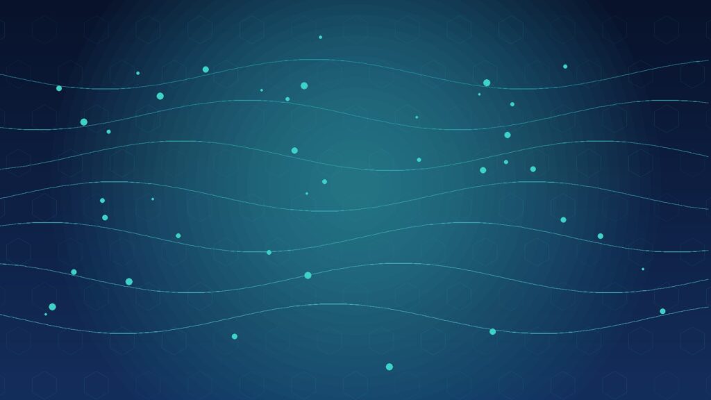 Abstract navy and teal hex lattice suggesting network identity and admission control — no text or logos
