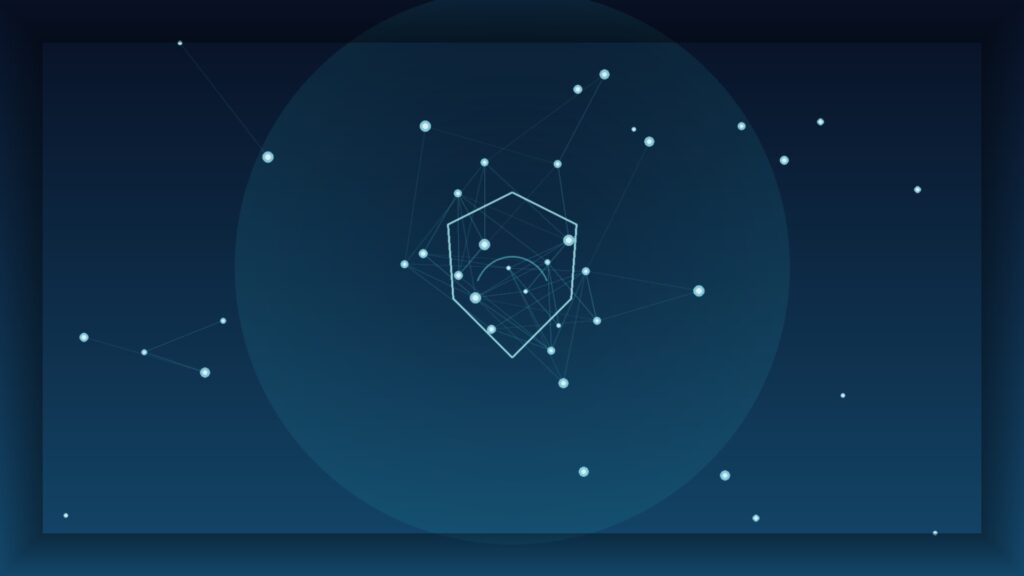 Abstract navy and teal mesh symbolizing remote-support session risk for ScreenConnect CVE-2026-84869 KEV